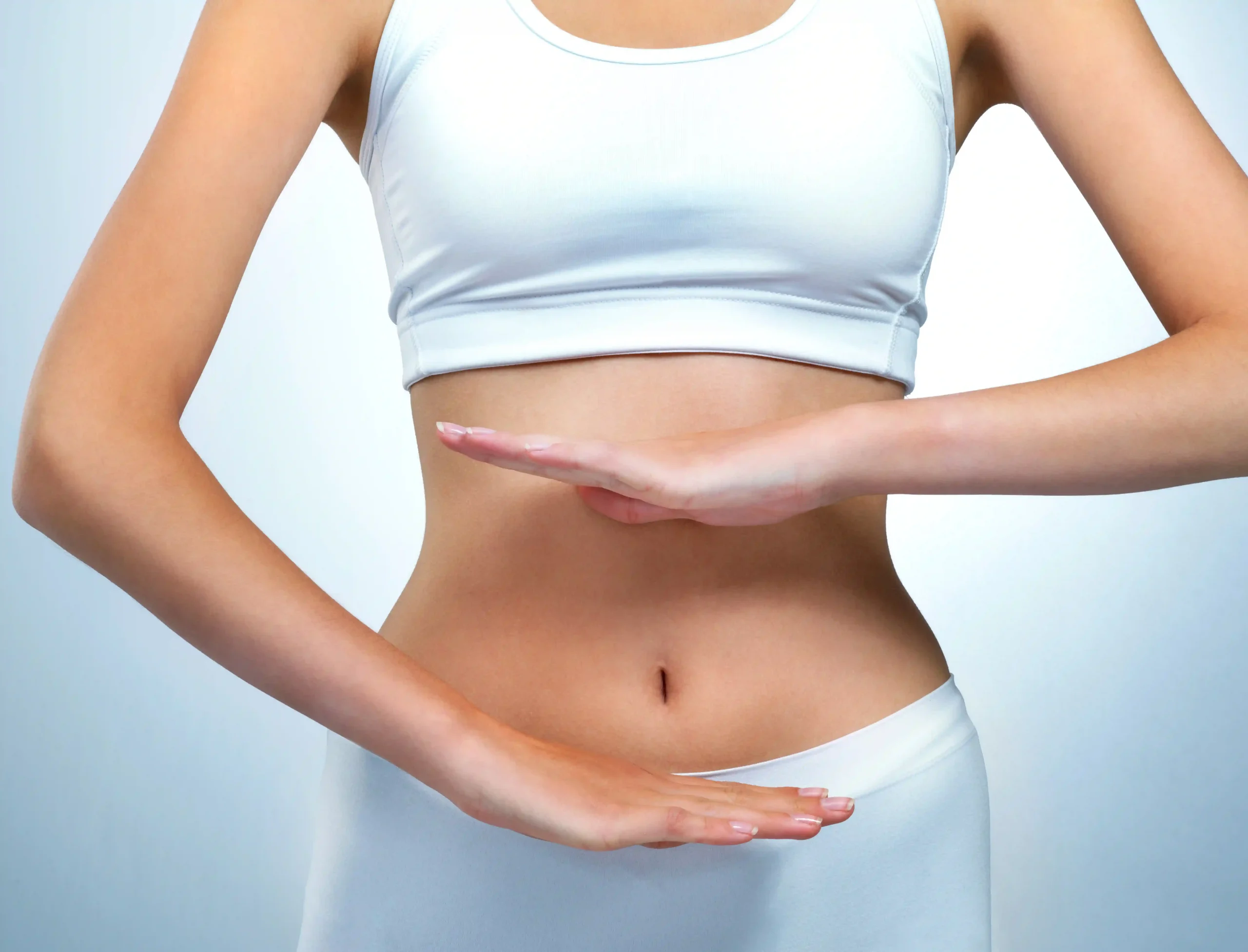 midsection-woman-standing-belly-button